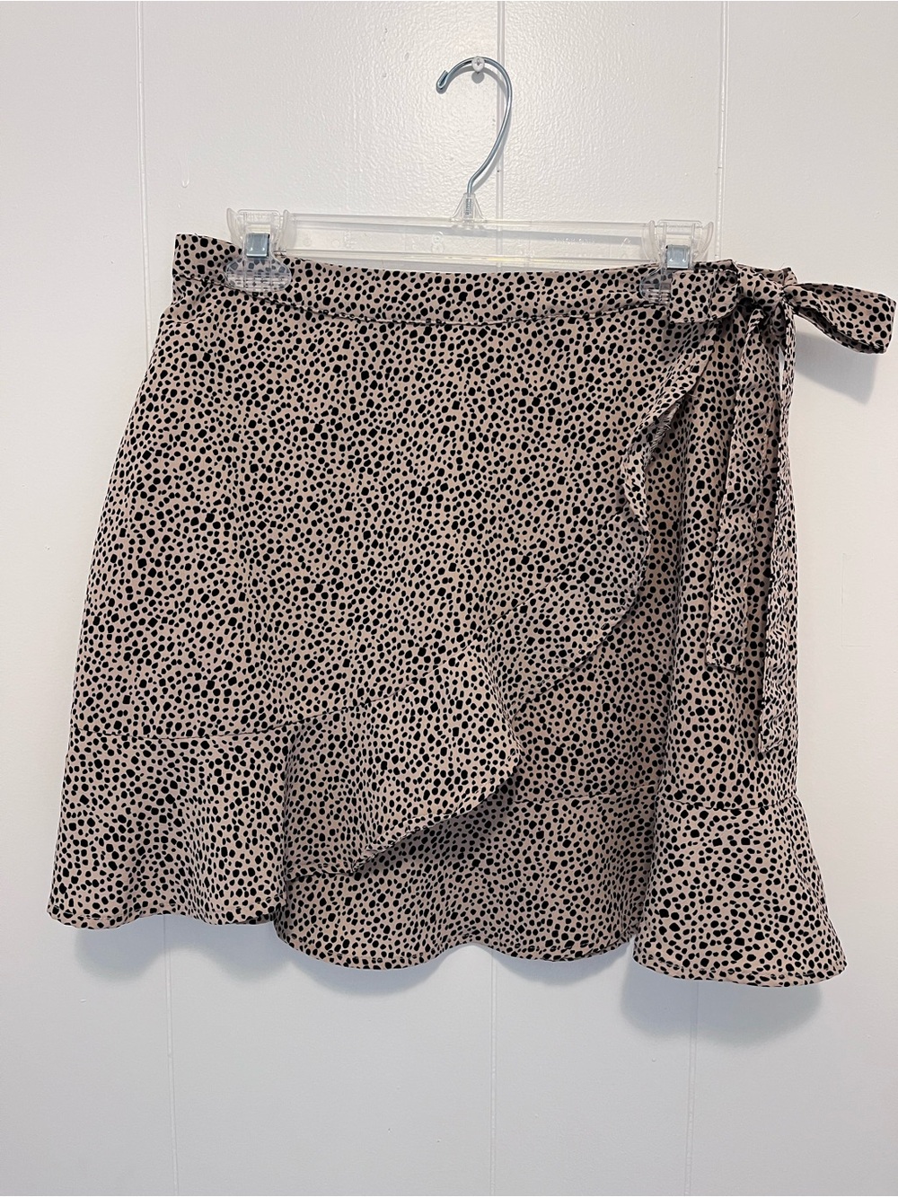 Hudson Gray Leopard Print Wrap Skirt